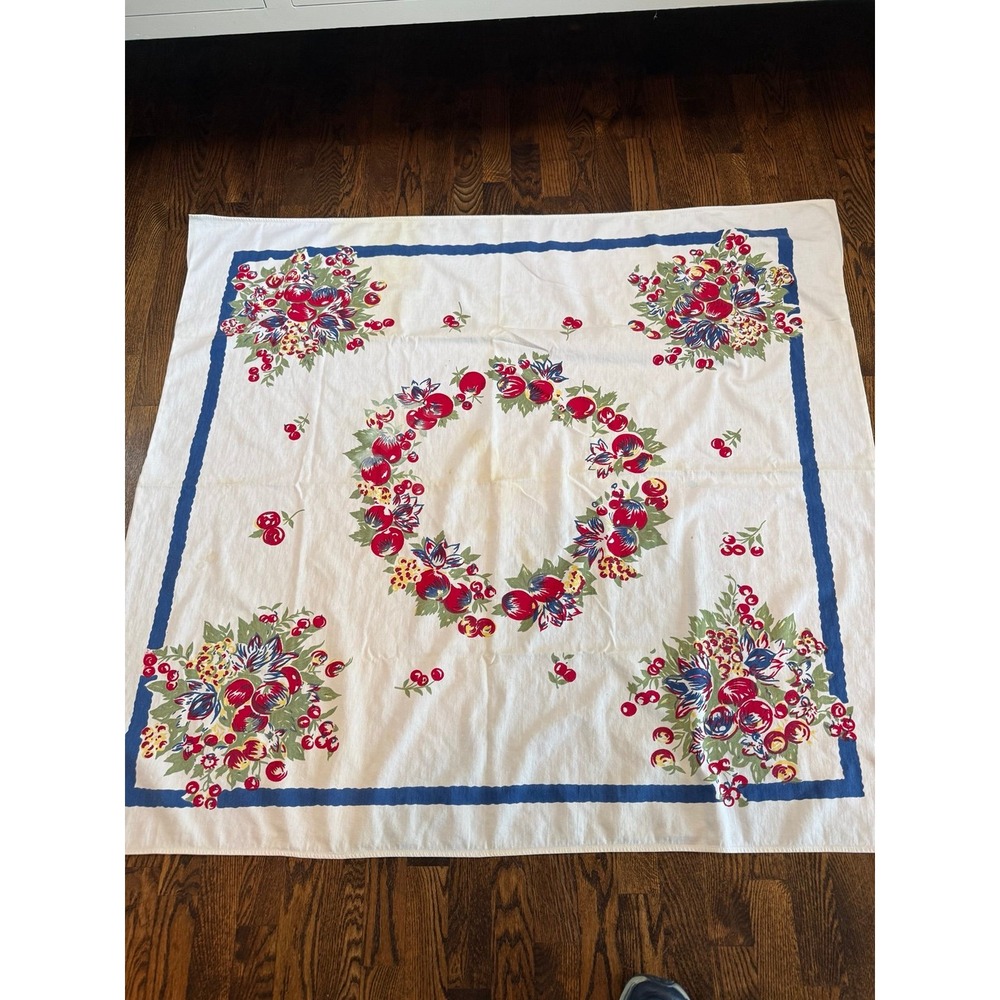 Vintage tablecloth.